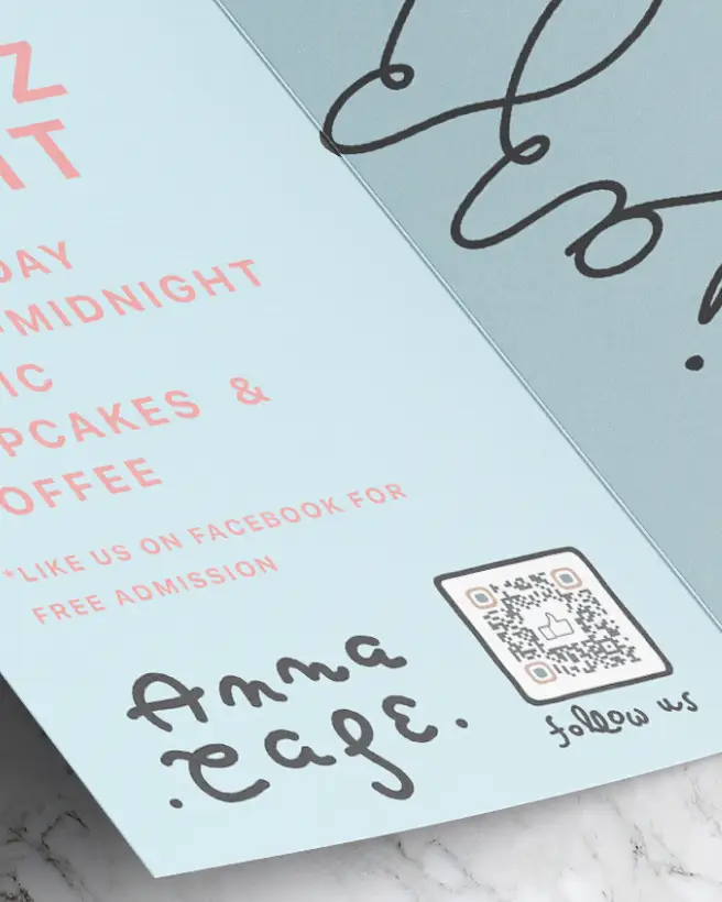 Close-up of a restaurant's flyer for a jazz night event.