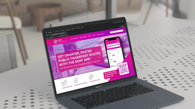 A QR Code on a website