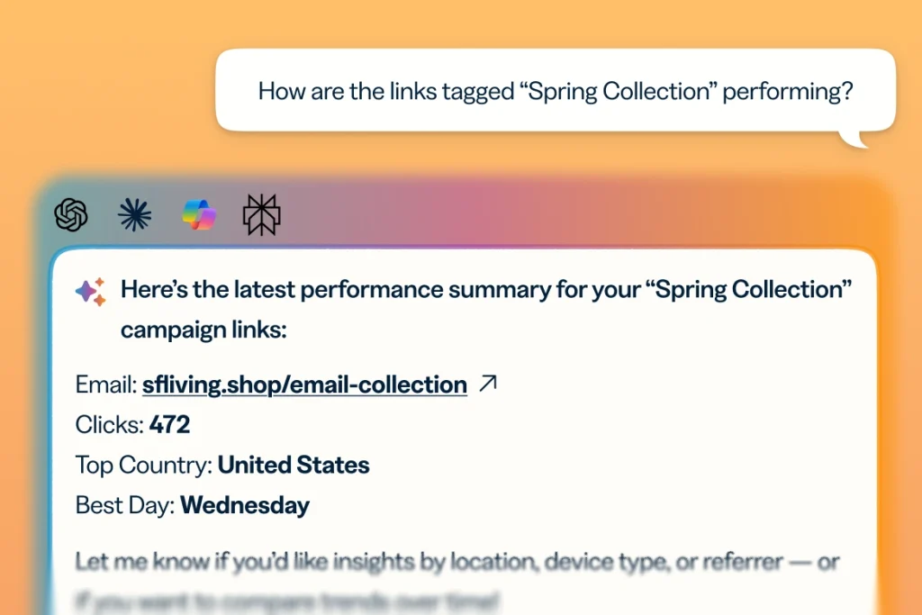 Find out which links from last month's campaign drove the most clicks.