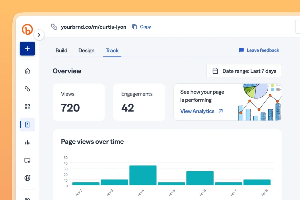 Inside Bitly's Connections Platform with a bar chart