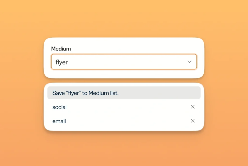 The Medium selection box with flyer chosen