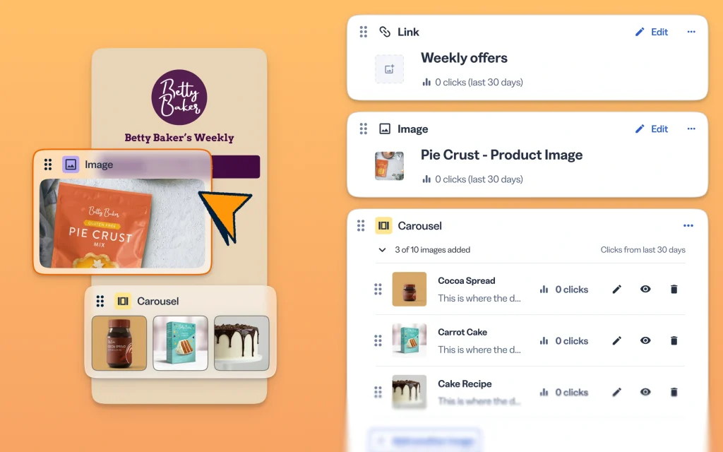 Example customization options for your pages