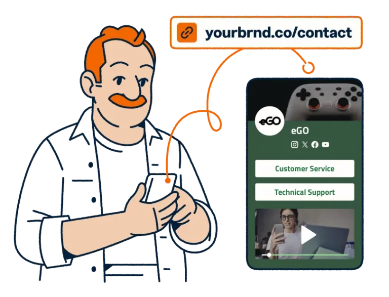 Give customers infinite ways to click, scan, and connect with your business