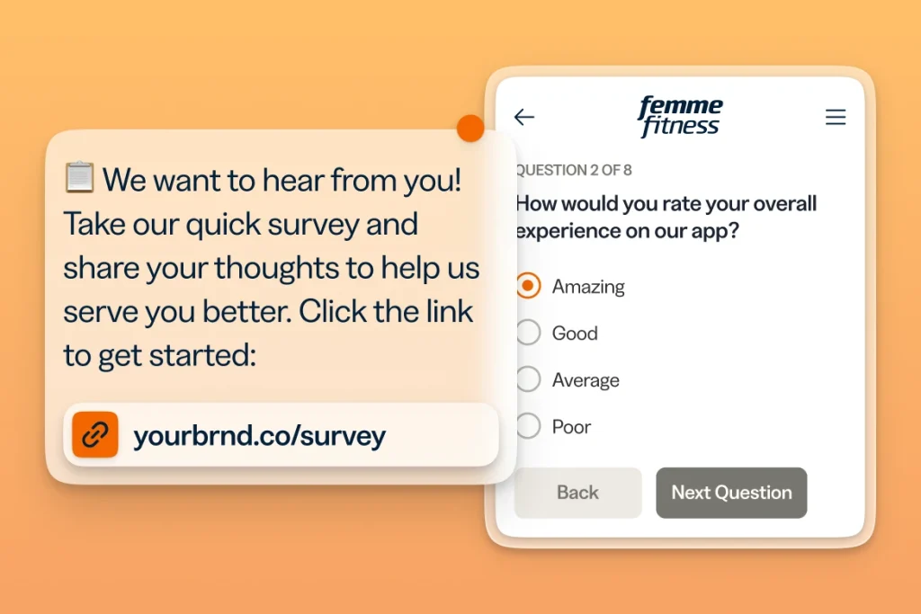 Bitly short link to customer satisfaction survey