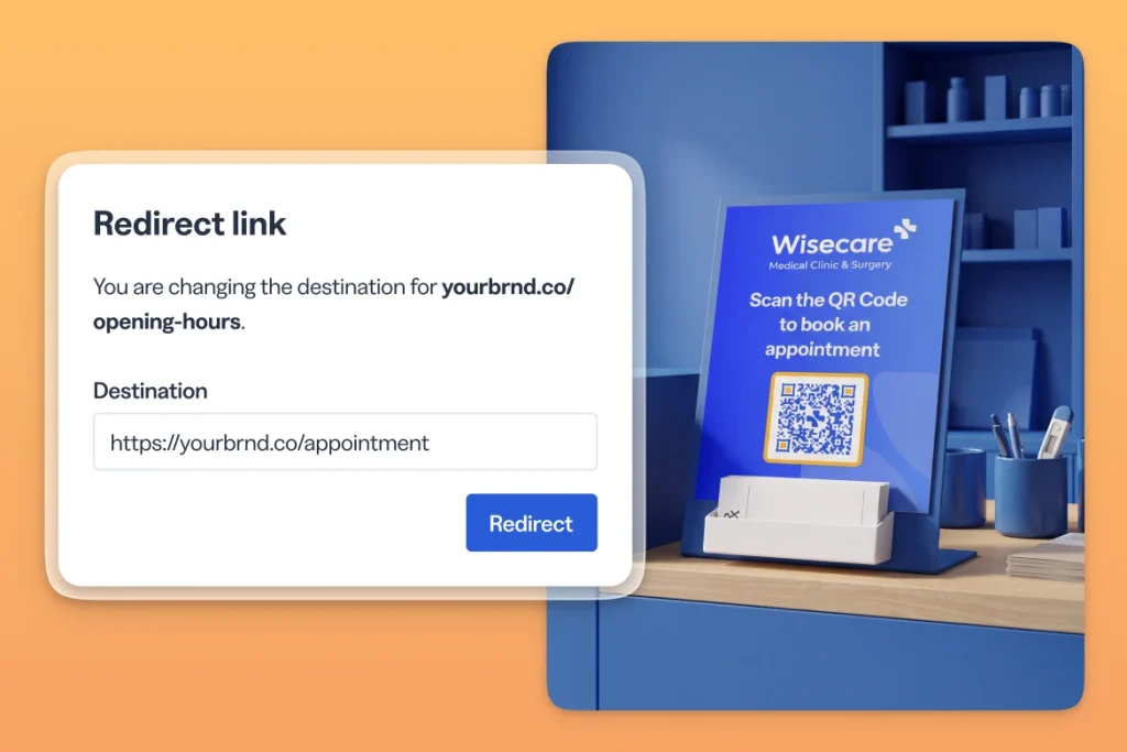 Redirect link to make a medical appointment