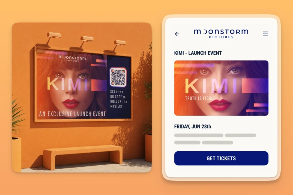 Sample launch event screen